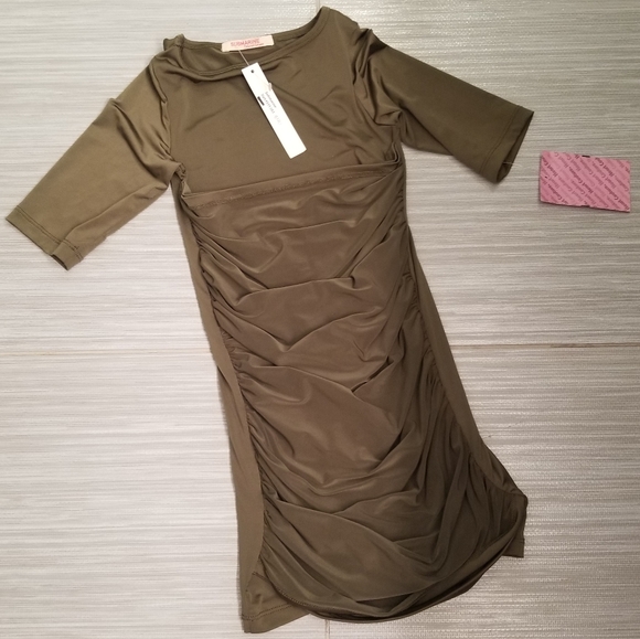 Girls NEW army green dress size 4-6x - Picture 1 of 3